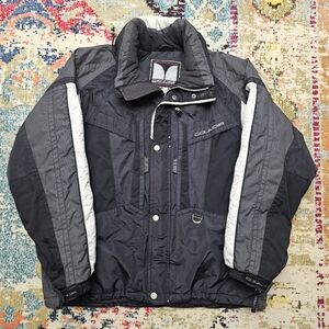 VTG Couloir Ski Jacket Hidden Hood Snap Pockets Mens Size Large / 44 Snowboard